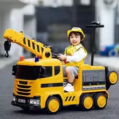 GENERICO - Grua y Carro de Bomberos Juguetes Infantil Niños