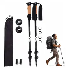ONE PIXEL - Bastones de Senderismo X2 con Mango de Corcho Trekking