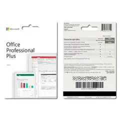 MICROSOFT - Office 2019 Professional Plus RETAIL I Tarjeta Fisica