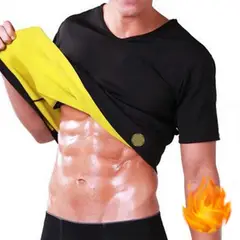 RAINBOW SHAPER - Chaleco Faja Liso Hombre Mangas Camiseta Termica Sauna Neopreno Fitnes