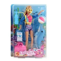 GENERICO - Muñeca Traje De Buceo Con Delfin Pelota Oxigeno Diversion