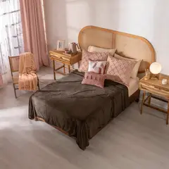 VIANNEY - Cobija Ligera Coffee King size-Queen size Xl