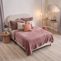 VIANNEY - Cobija Ligera Lila Talla Queen-Doble Sensación Fresca -