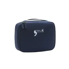 GENERICO - NECESER COSMETIQUERA VIAJE IMPERMEABLE MAQUILLAJE-AZUL O
