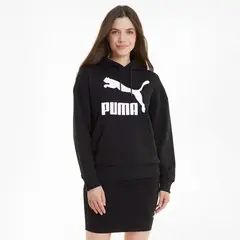 PUMA - BUZO CON GORRO MUJER CLASSICS LOGO 530074-01