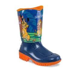 DISNEY - Botas Lluvia Mufa Rey Leon Azul-Nar para Niño