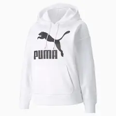 PUMA - BUZO CON CAPOTA MUJER CLASSICS LOGO 530074-02