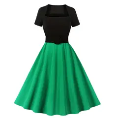 YURELKSHOP - VESTIDO VINTAGE MIDI CASUAL MUJER CURVY