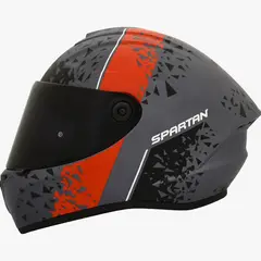 SPARTAN - CASCO MOTO DRAKEN BROKEN ROJO MATE TALLA S