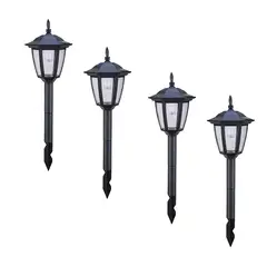 GENERICO - Estaca Solar X 4 Unidades Impermeable Lámpara Exteriores
