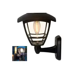 GENERICO - Farol Solar Lampara Led Exterior Pared Luz Calida