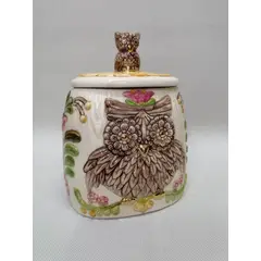 GENERICO - Bombonera De Mesa Antigua O Florero En Ceramica Esmaltada