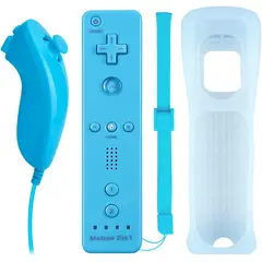 GENERICO - Mando A Distancia 2 en 1 Para Nintendo Wii Nunchuck.