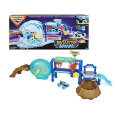 MONSTER JAM - Pista Auto Lavado Monster Wash Megalodon Grande