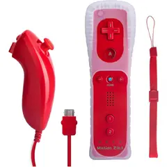 GENERICO - Mando A Distancia 2 en 1 Para Nintendo Wii Nunchuck.