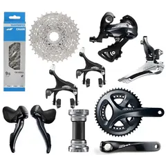 SHIMANO - Grupo Sora 9 Velocidades Kit Bicicleta Ruta