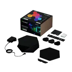 NANOLEAF - Kit x 9 luces hexagonales inteligentes Negro
