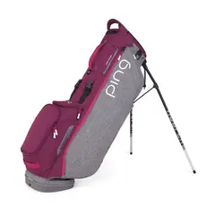 PING - Talega de golf HooferLite Rosada y Gris.