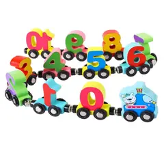 GENERICO - TREN MAGNETICO DE MADERA CON NUMEROS JUEGO DIDACTIVO