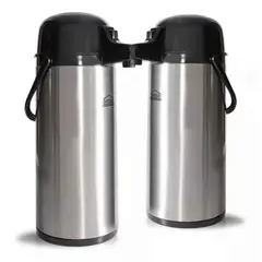 GENERICO - 2 Termos Para Cafe Termo En Acero Inoxidable Termo 1,9 Lts