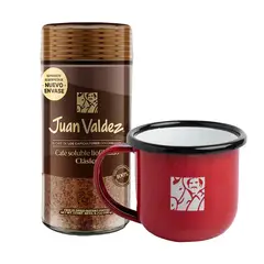 JUAN VALDEZ - Combo Mug peltre + café Liofilizado clásico 190gr