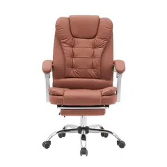 GENERICO - Silla de Oficina Gerencial Masajeador y Reposapiés 135° Berlin Marron