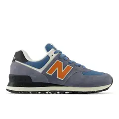 NEW BALANCE - Tenis 574-Azul/Naranja