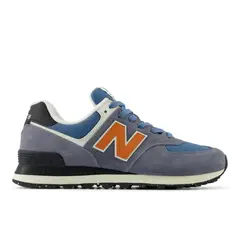 NEW BALANCE - Tenis 574-Azul/Naranja