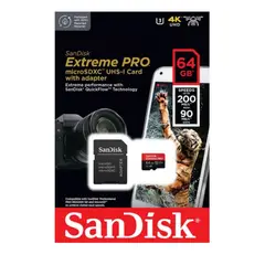 SANDISK - Memoria 64GB SD Extreme PRO Class 10