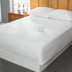 ELEGANT - Protector Colchón Impermeable Tela Antifluido Cama Queen 160