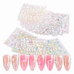 GENERICO - Stickers Para Uñas 3d Con Relieve Set X30 Unds Fácil Uso