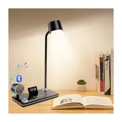 GENERICO - Lámparas LED De Escritorio Cargador Inalámbrico Bluetooth Táctil