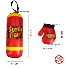GENERICO - SET DE BOXEO CON GUANTES Y BOLSA DE BOX