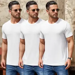 ELEMENTAL STORE - Camisetas para hombre en algodón 100% x 3 unidades.