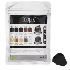 TOPPIK - Fibra Capilar 50 gr Bolsa Color Negro "TOPPIK"