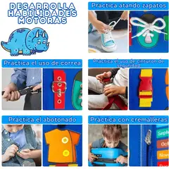 KOBALT - Libro sensorial Montessori para azul
