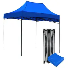 JARDIMEX - Toldo Plegable 3x2 Impermeable Ajustable Araña Azul