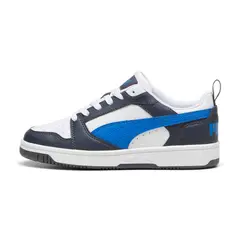 PUMA - Tenis Niño Marca Original Rebound V6 Blanco Deportivos