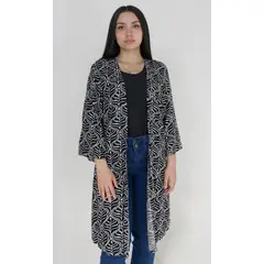 L Y H - Kimono Para Mujer Negro Marca L&H