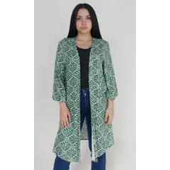 L Y H - Kimono Para Mujer Verde Marca L&H