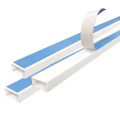GENERICO - Canaleta plástica 20×12 mm con adhesivo (azul)