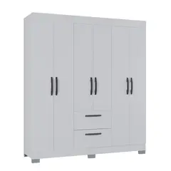 AKIVOY - Closet 6 Puertas Tokyo 188x164x47 Color Blanco