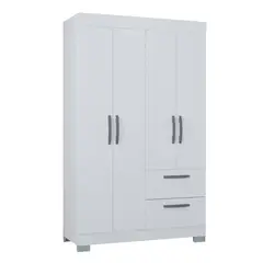 AKIVOY - Closet 4 Puertas Tokyo 188x110x47 Color Blanco