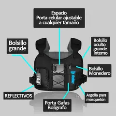 GENERICO - Pechera Porta Celular grabar Moto️Ciclacaminata‍️️ ROLINC