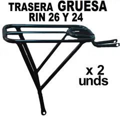 SENA - 2 Parrillas Traseras Gruesas Bicicleta Rin 24 o 26