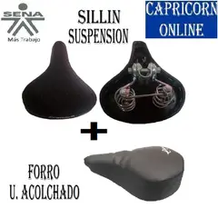 SENA - Kit Sillín Acolchado + Forro Ultra Acolchado suspensión