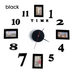 GENERICO - Reloj de pared tamaño pequeño 50cm x 50cm números y cuadros