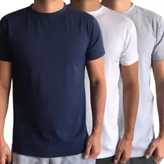 ELEMENTAL STORE - Camisetas para hombre en algodón 100% x 3 unidades._.