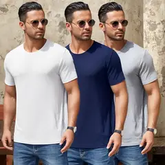 ELEMENTAL STORE - Camisetas para hombre en algodón 100% x 3 unidades._.