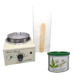BELL FRANZ - Kit cera depilatoria olla ceradora y lienzos